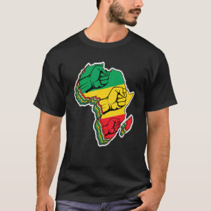 Camiseta Guay Africa Map Kente Cloth For Men Women African