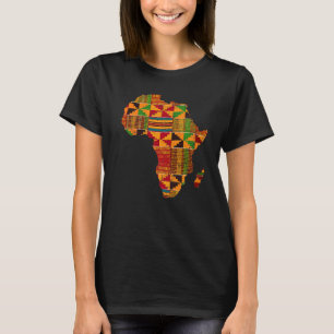 Camiseta Guay Africa Map Kente Cloth For Men Women African