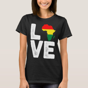 Camiseta Guay Africa Map Love For Afro Men Black Hist