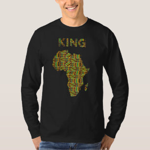 Camiseta Guay African King Kente Africa Map Ghanaian Herit