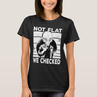 Camiseta Guay Alien Earth Not Flat We Checker 2Alien