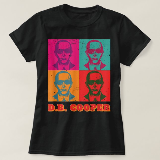 Camiseta Guay As Db Cooper Pop Art 1971 Retro Skyjacking Hi (Diseño del anverso)