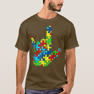 Camiseta Guay ASL Love Rótulo Language Autism Awareness Sup