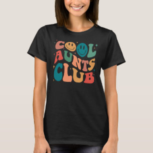 Camiseta Guay Aunt Club Groovy Retro Smile Face Guay Tía C