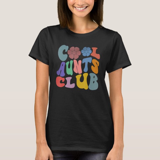 Camiseta Guay Aunts Club Mejor Tía De La Cara Feliz Retro (Anverso)
