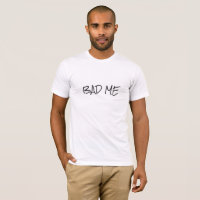Guay Bad Me Simple Black Print Personalizado Texto