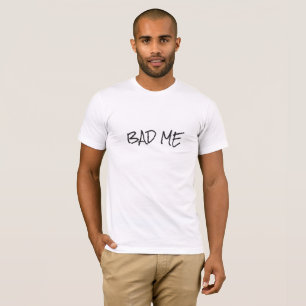 Camiseta Guay Bad Me Simple Black Print Personalizado Texto