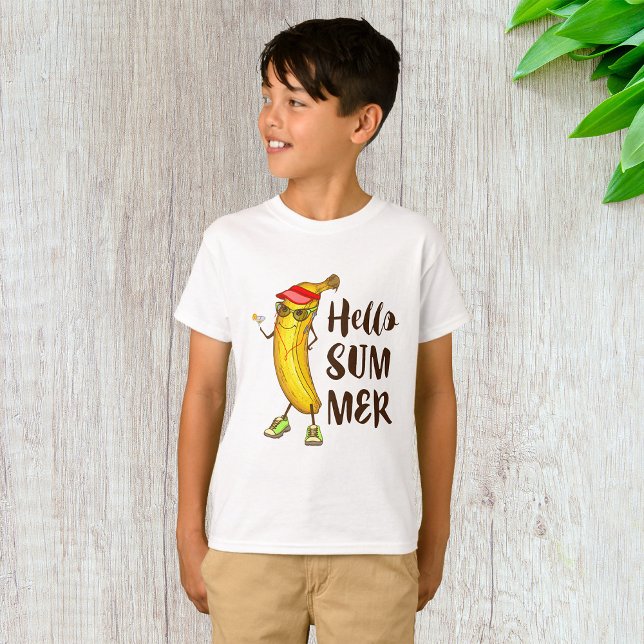 Camiseta Guay Banana Hello Summer Funny Fruta Tropical (Subido por el creador)