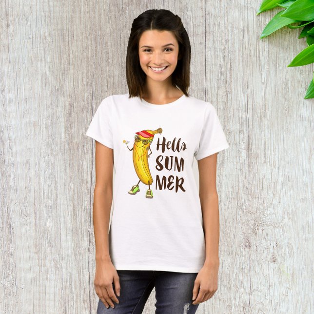 Camiseta Guay Banana Hello Summer Funny Fruta Tropical (Subido por el creador)