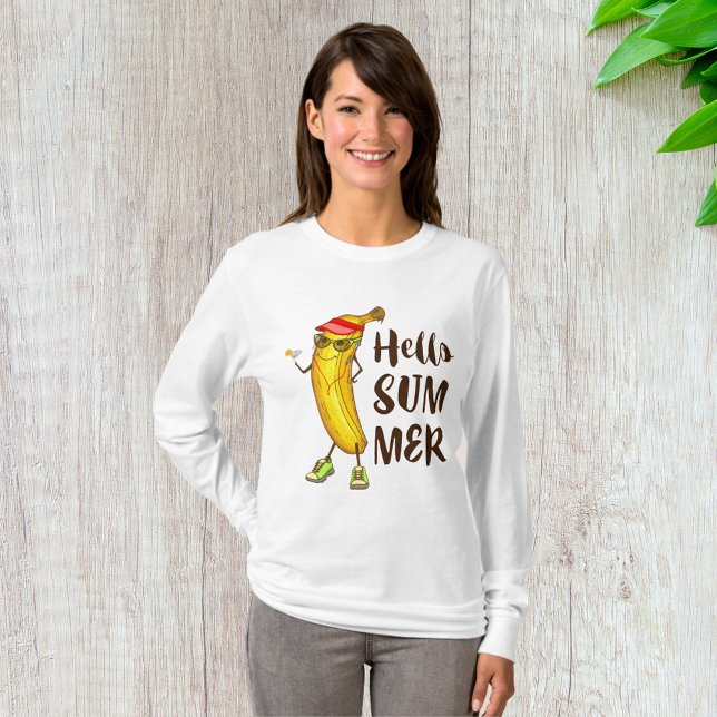 Camiseta Guay Banana Hello Summer Funny Fruta Tropical (Subido por el creador)