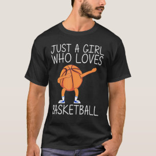 Camiseta Guay Basketball Art Para Chicas Niños Dabbing Ball
