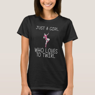 Camiseta Guay Baton Twirling Para Los Niños Chicas Twirler 