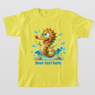 Camiseta Guay Beach agrega texto unisex niños caballito de 