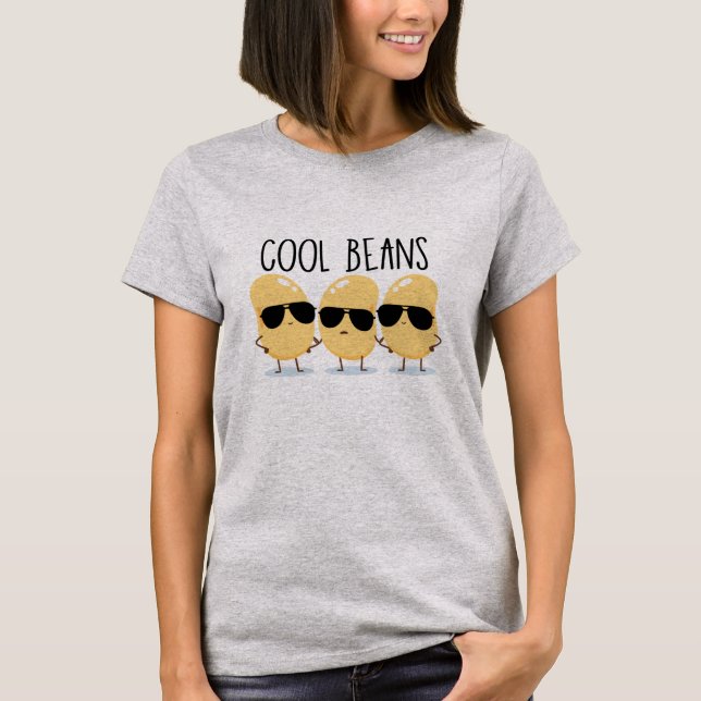 Camiseta Guay beans graciosos frijoles con gafas de sol (Anverso)