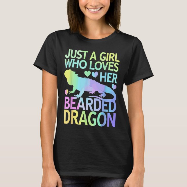 Camiseta Guay Bearded Dragon Art Para Mujeres Chicas Bearde (Anverso)