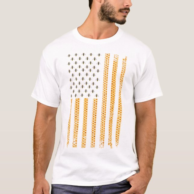 Camiseta Guay Bee Keeper Art Para Hombres Mujeres EEUU Hone (Anverso)