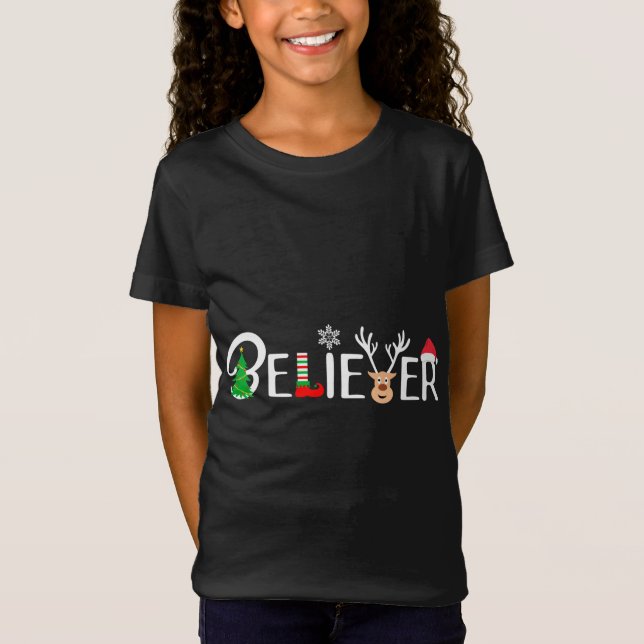 Camiseta Guay Believer of Navidades. Renos, Elf y Sant (Anverso)