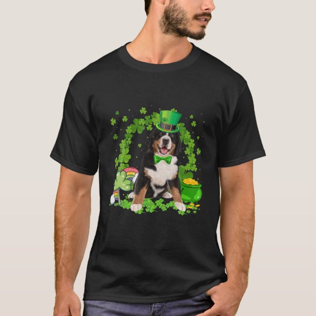 Camiseta Guay Bernese Mountain Dog Irish St Patrick D (Anverso)