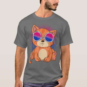 Camiseta Guay Bi Pride Gafas de sol Mes de orgullo Gato LGB