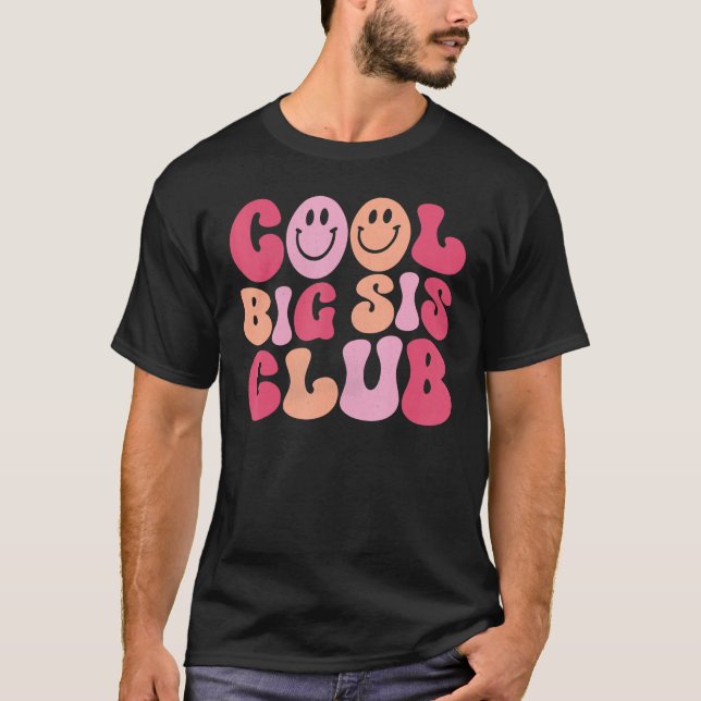 Camiseta Guay Big Sis Club Chica Arte - Retro Groovy Big Si (Anverso)