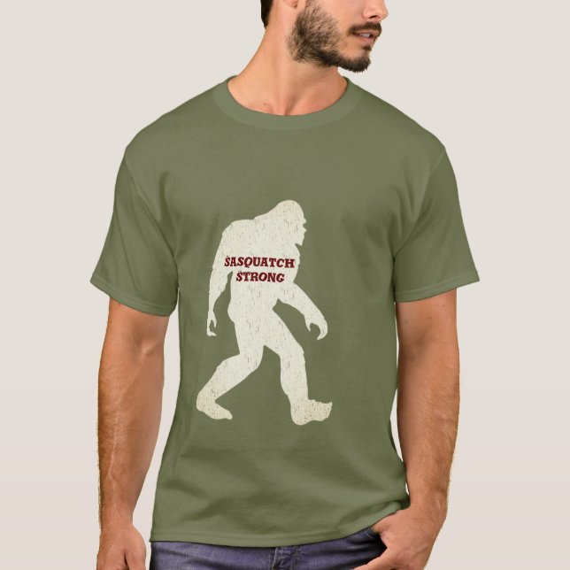 Camiseta Guay Bigfoot Sasquatch Strong Funny Bigfoot (Anverso)