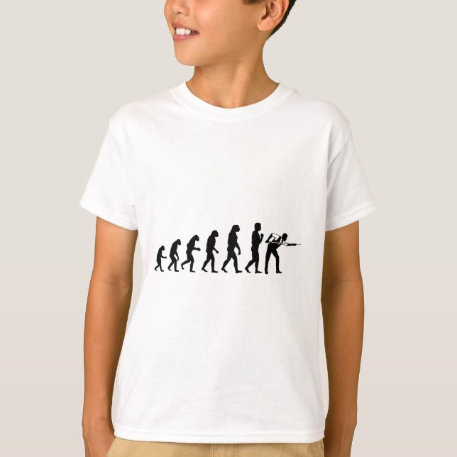 Camiseta Guay Billiards Evolution Funny Cue Ll Stick Player (Anverso)