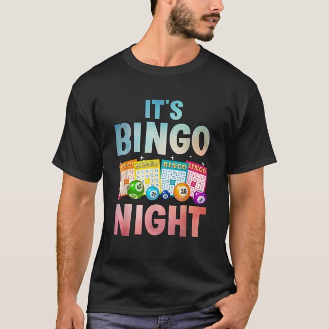 Camiseta Guay Bingo Night Art para Hombres Mujeres Bingo Lo (Anverso)