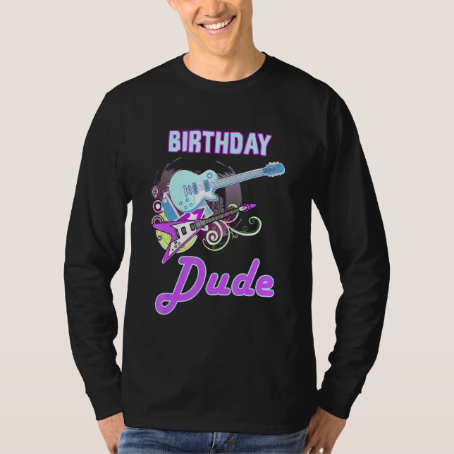Camiseta Guay Birday Dude Rock Star Boy Guy Fiesta Day Mus (Anverso)