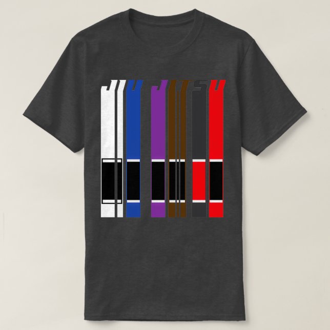 Camiseta Guay BJJ Jiu Jitsu Belts Gift Martial Arts Lover M (Diseño del anverso)