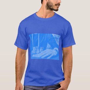 Camiseta Guay Blue ASCII Art Poker - Diseño