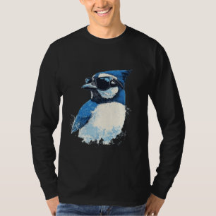 Camiseta Guay Blue Jay Bird con gafas de sol