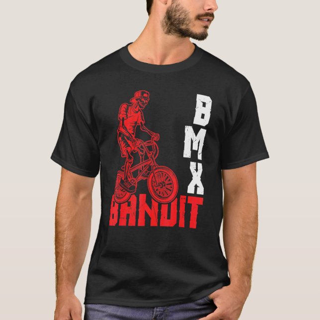 Camiseta Guay Bmx Bandit Skeleton On Wheels Bmx Riding Bmx (Anverso)