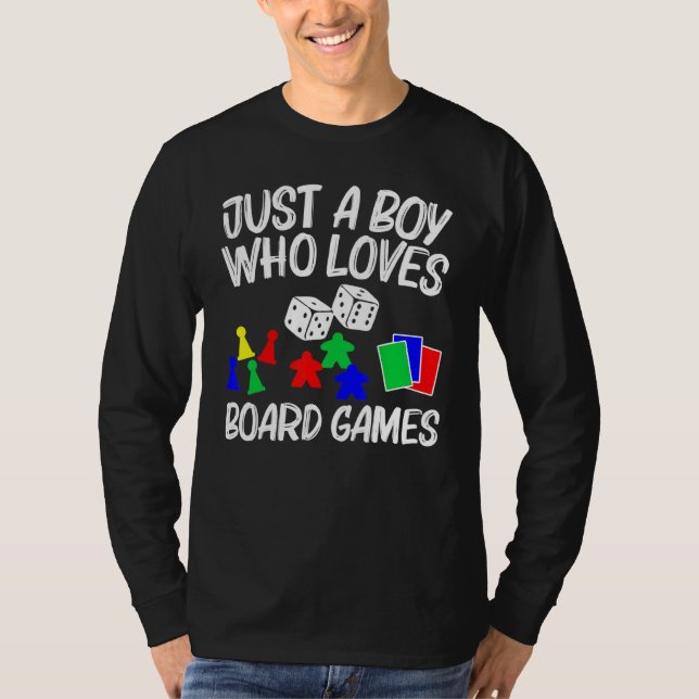 Camiseta Guay Board Games Art For Boys Kids Meeple Card Che (Anverso)