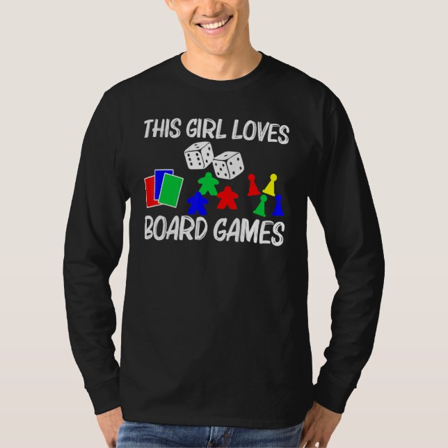 Camiseta Guay Board Games Art For Chicas Kids Meeple Card C (Anverso)