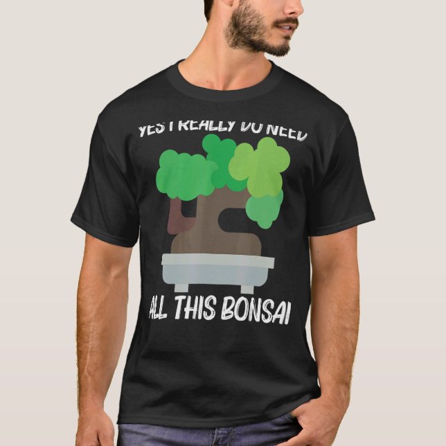 Camiseta Guay Bonsai Para Hombres Jardín De Plantas De Árbo (Anverso)