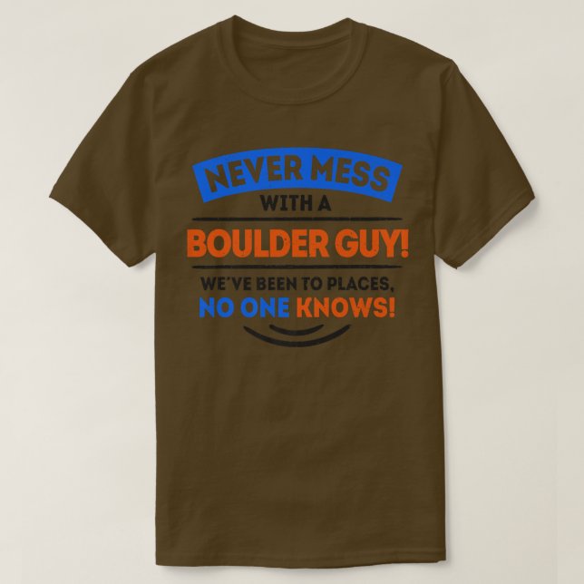 Camiseta Guay Boulder Statement Bouldering Rock Climbing Mo (Diseño del anverso)