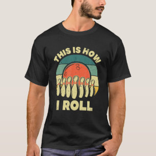 Camiseta Guay Bowling Art Para Hombres Mujeres Bowler Track