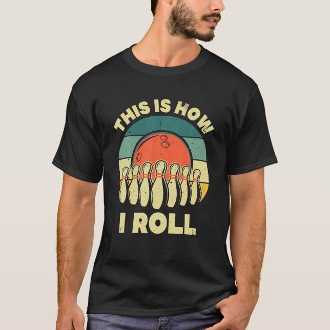 Camiseta Guay Bowling Art Para Hombres Mujeres Bowler Track (Anverso)