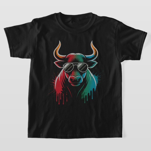 Camiseta "Guay Bull Drip - Neon Street Art Vibe" (Distribución)