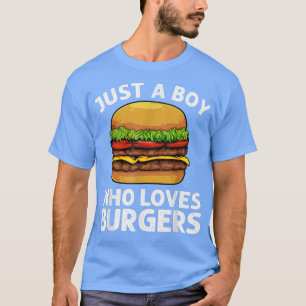 Camiseta Guay Burger Art Para Niños Hombres Hamburger Chees