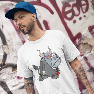 Camiseta Guay Business Bull en traje con gafas de sol