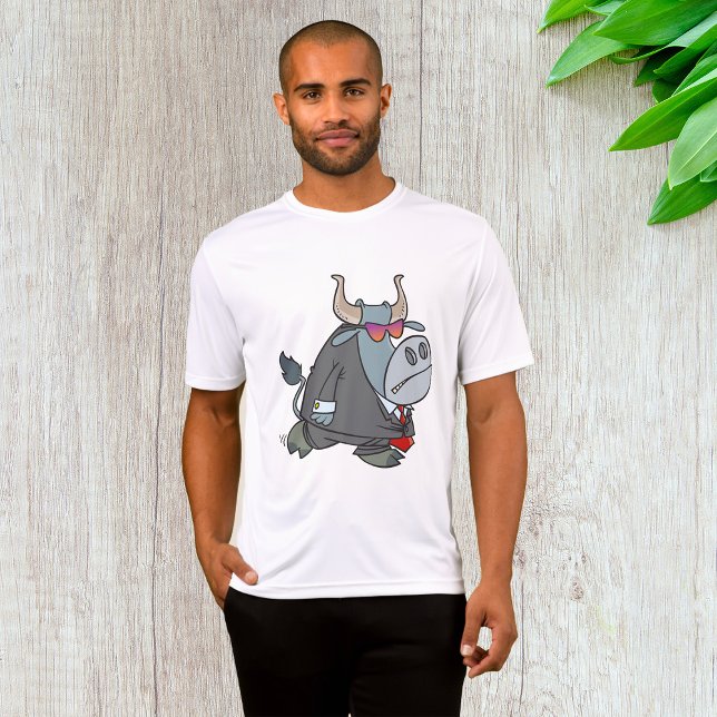 Camiseta Guay Business Bull en traje con gafas de sol (Subido por el creador)