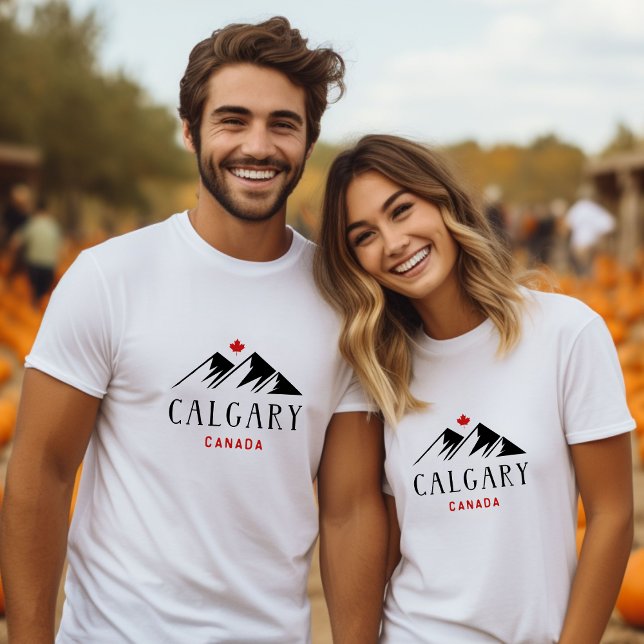 Camiseta Guay Calgary Canada Mountains Maple Leaf (Subido por el creador)