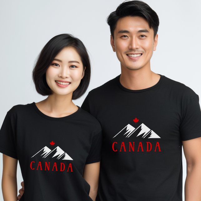 Camiseta Guay Canada Monta hojas de arce canadienses oscura (Subido por el creador)