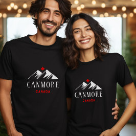 Camiseta Guay Canmore Canada Mountains Maple Leaf Dark