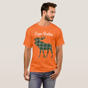 Camiseta Guay Cape Breton tartan moose lindo shirt