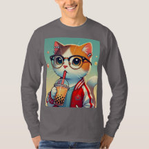 Guay Cat bebiendo boba