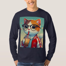 Guay Cat bebiendo boba