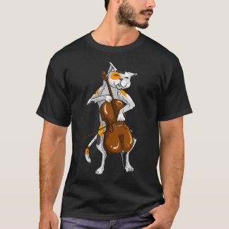 Camiseta Guay Cat Jugando Cello Funny Kitten Instrumento Pl