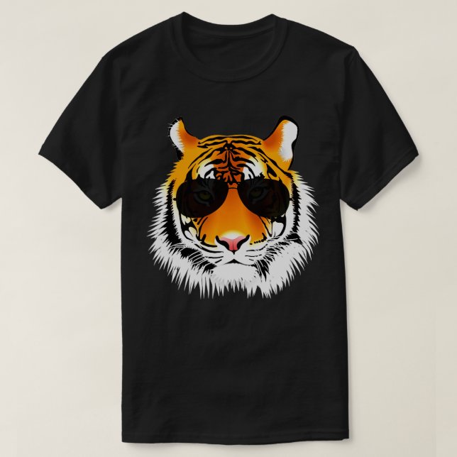 Camiseta Guay Cat Tiger con diseño de gafas de sol (Diseño del anverso)